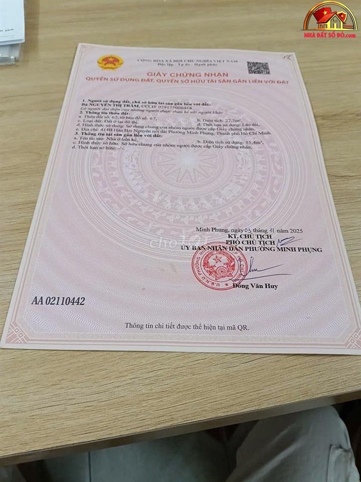 Bán nhà đất Đường Hàn Hải Nguyên – Phường cũ 1 Quận 11 – Phường mới 1 – Thành phố Hồ Chí Minh Diện tích 28 m2 Giá 4.5 tỷ