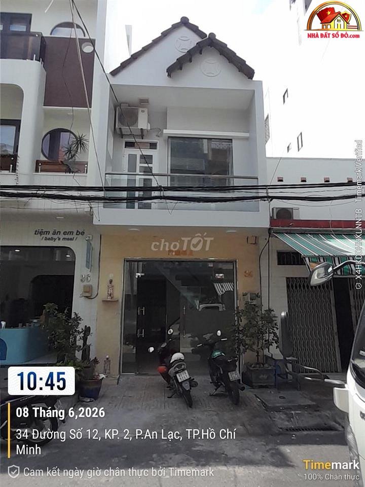 Bán nhà đất Đường số 12 – Phường cũ An Lạc A Quận Bình Tân – Phường mới An Lạc A – Thành phố Hồ Chí Minh 40m2 6.5 tỷ
