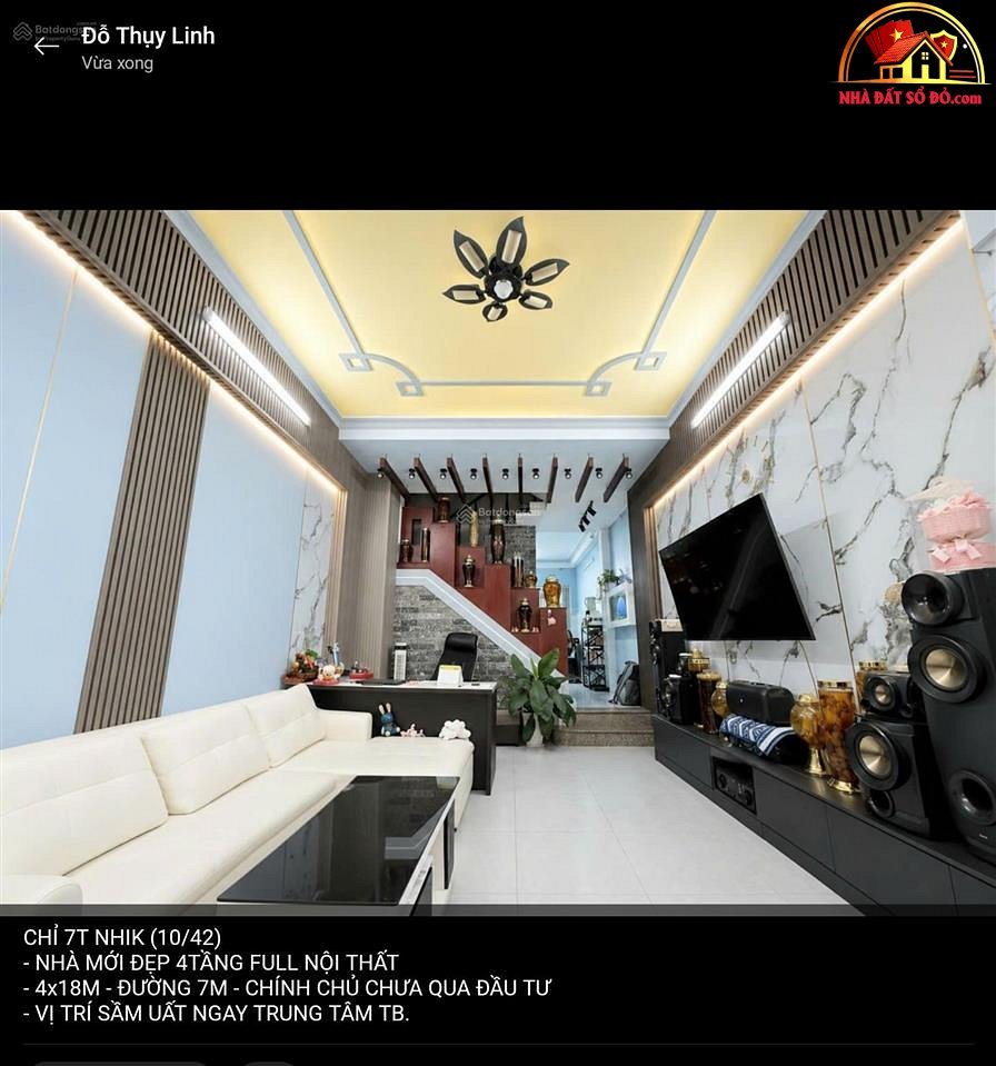 Bán nhà đất Đường – Phường cũ – Quận – Phường mới – Thành phố Hồ Chí Minh diện tích 72 m2 giá 7500000000