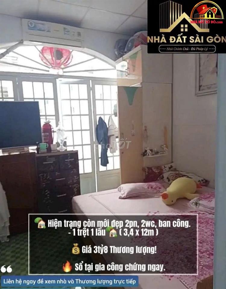 Nhà đất sổ đỏ Đường Bà Hom – Phường cũ 14 Quận 6 – Phường mới 14 – Thành phố Hồ Chí Minh – Diện tích 30 m2 – Giá 3.6 tỷ