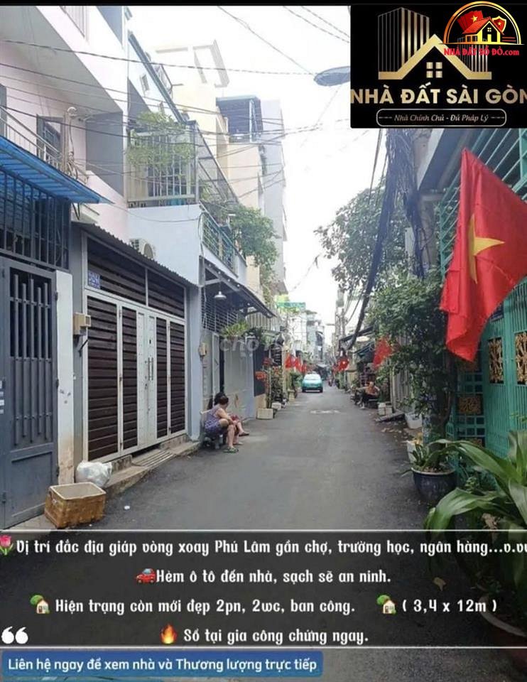 Nhà đất sổ đỏ Đường Bà Hom – Phường cũ 14 Quận 6 – Phường mới 14 – Thành phố Hồ Chí Minh – Diện tích 30 m2 – Giá 3.6 tỷ