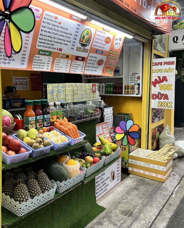SANG NHƯỢNG QUÁN SINH TỐ – NƯỚC ÉP MANG ĐI Đường Nguyễn Đình Chính – Phường 15 Quận Phú Nhuận – Thành phố Hồ Chí Minh Diện tích 20 m² Giá 70 triệu