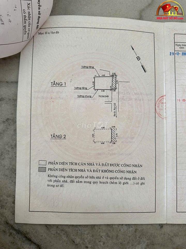 Bán nhà đất Đường Âu Cơ – Phường cũ Phường 14 Quận Tân Bình – Phường mới Phường 14 – Thành phố Hồ Chí Minh 15m2 1.8 tỷ