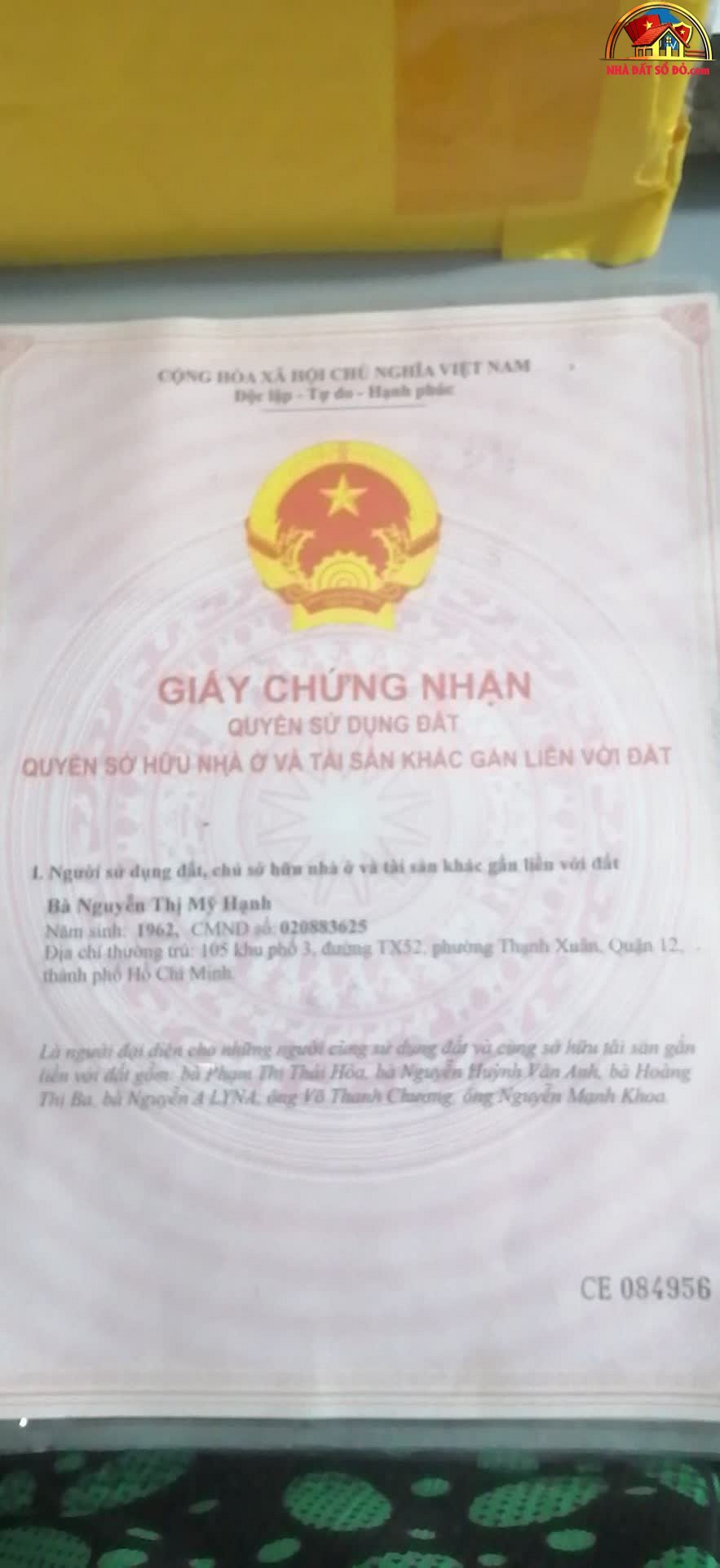 Bán nhà đất Đường Thạnh Xuân – Phường cũ Thạnh Xuân Quận 12 – Phường mới Thạnh Xuân – Thành phố Hồ Chí Minh 76m² 1.6 tỷ