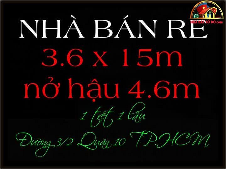 Bán nhà đất Đường 3 tháng 2 – Phường cũ Không xác định – Quận 10 – Phường mới Không xác định – Thành phố Hồ Chí Minh Diện tích 54 m² giá 18.8 tỷ