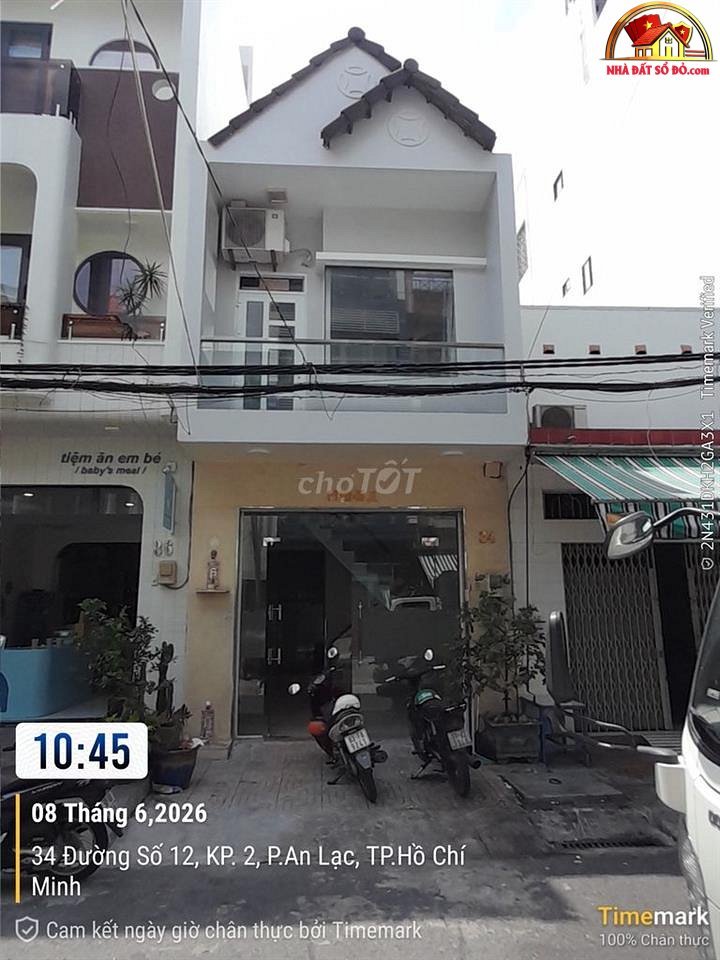 Bán nhà đất Đường số 12 – Phường cũ An Lạc A Quận Bình Tân – Phường mới An Lạc A – Thành phố Hồ Chí Minh 40m2 6.5 tỷ