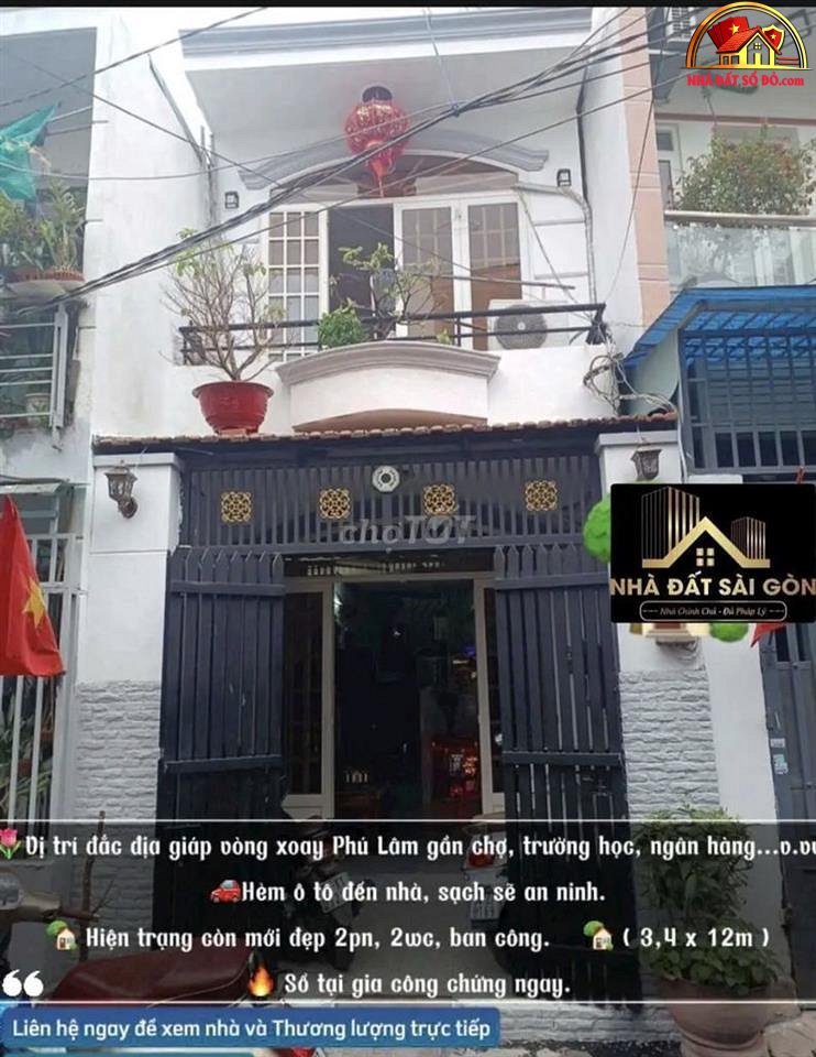 Nhà đất sổ đỏ Đường Bà Hom – Phường cũ 14 Quận 6 – Phường mới 14 – Thành phố Hồ Chí Minh – Diện tích 30 m2 – Giá 3.6 tỷ