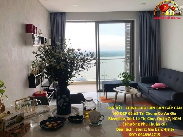 Giá tốt – chính chủ cần bán gấp căn hộ đẹp 65m2 tại chung cư an gia riverside, số 1 lê thị chợ, q.7 Bán nhà đất Đường Lê Thị Chợ – Phường cũ Phú Thuận Quận 7 – Phường mới Phú Thuận – Thành phố Hồ Chí Minh 4.9 tỷ