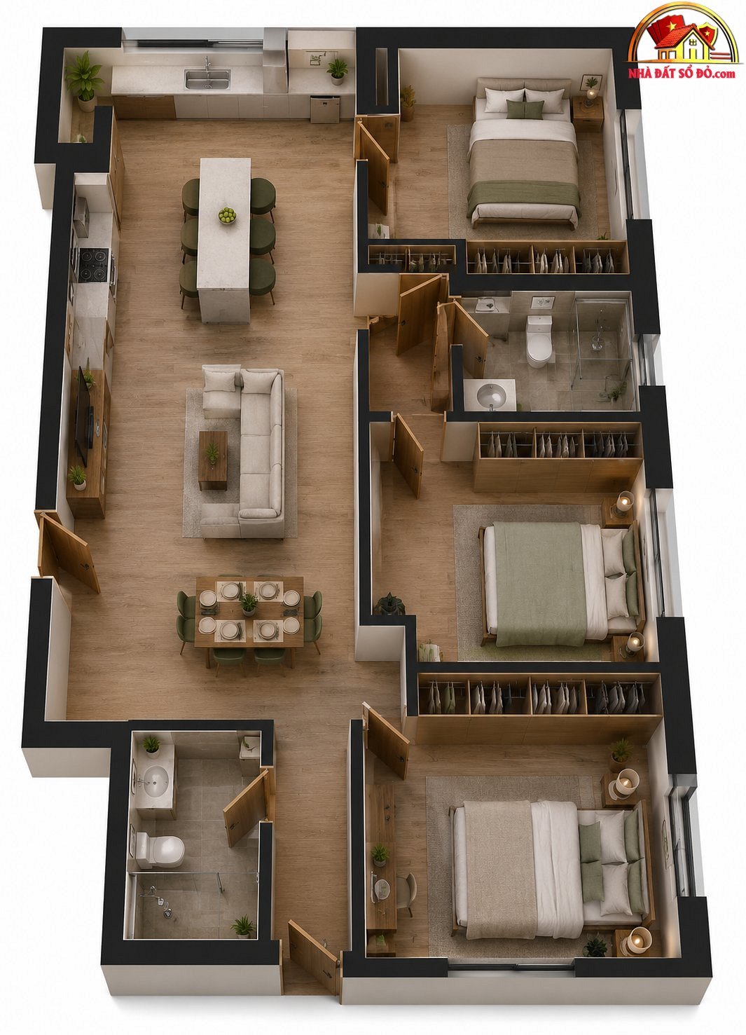 75.84m2 – Giá 7 tỷ chưa chiết khấu 15 – Căn góc 3PN2WC Arcadia Bán nhà đất Đường Nguyễn Hữu Thọ – Phường cũ Phước Kiển – Huyện Nhà Bè – Phường mới Phước Kiển – Thành phố Hồ Chí Minh