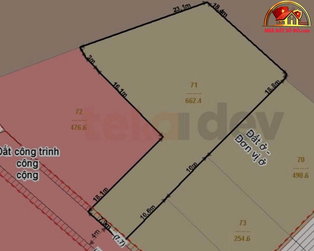 Bán đất Võ Thị Sáu – Phường cũ 7 Quận 3 – Phường mới 7 – Thành phố Hồ Chí Minh 668m2 199 tỷ