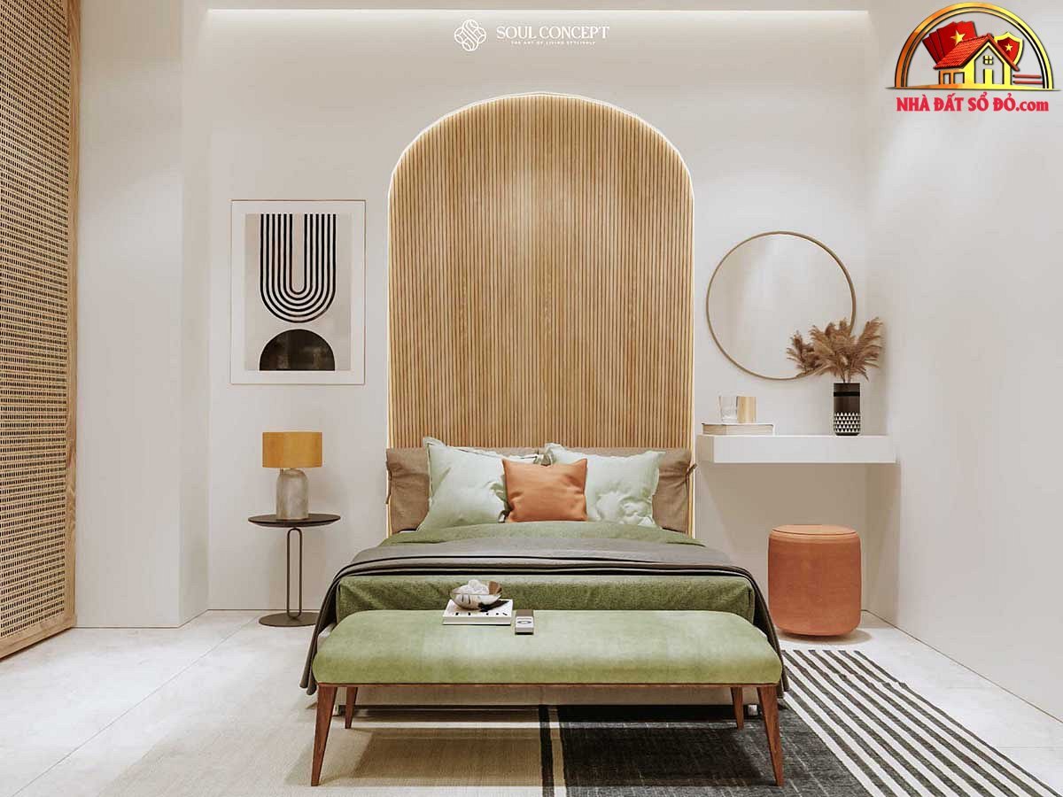 Gương lớn vừa giúp tạo ảo ảnh về việc mở rộng không gian, vừa giúp phản chiếu ánh sáng và