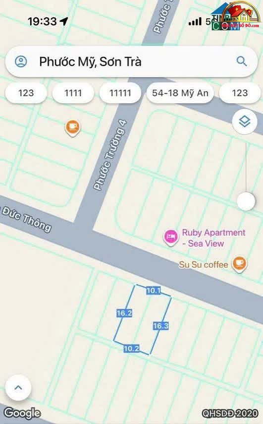 Chào bán lô đất MT đường Trần Đức Sơn Trà, Đà Nẵng Giá 26 tỷ - Bán đất Sơn Trà Đà Nẵng 38 tỷ 160 m²