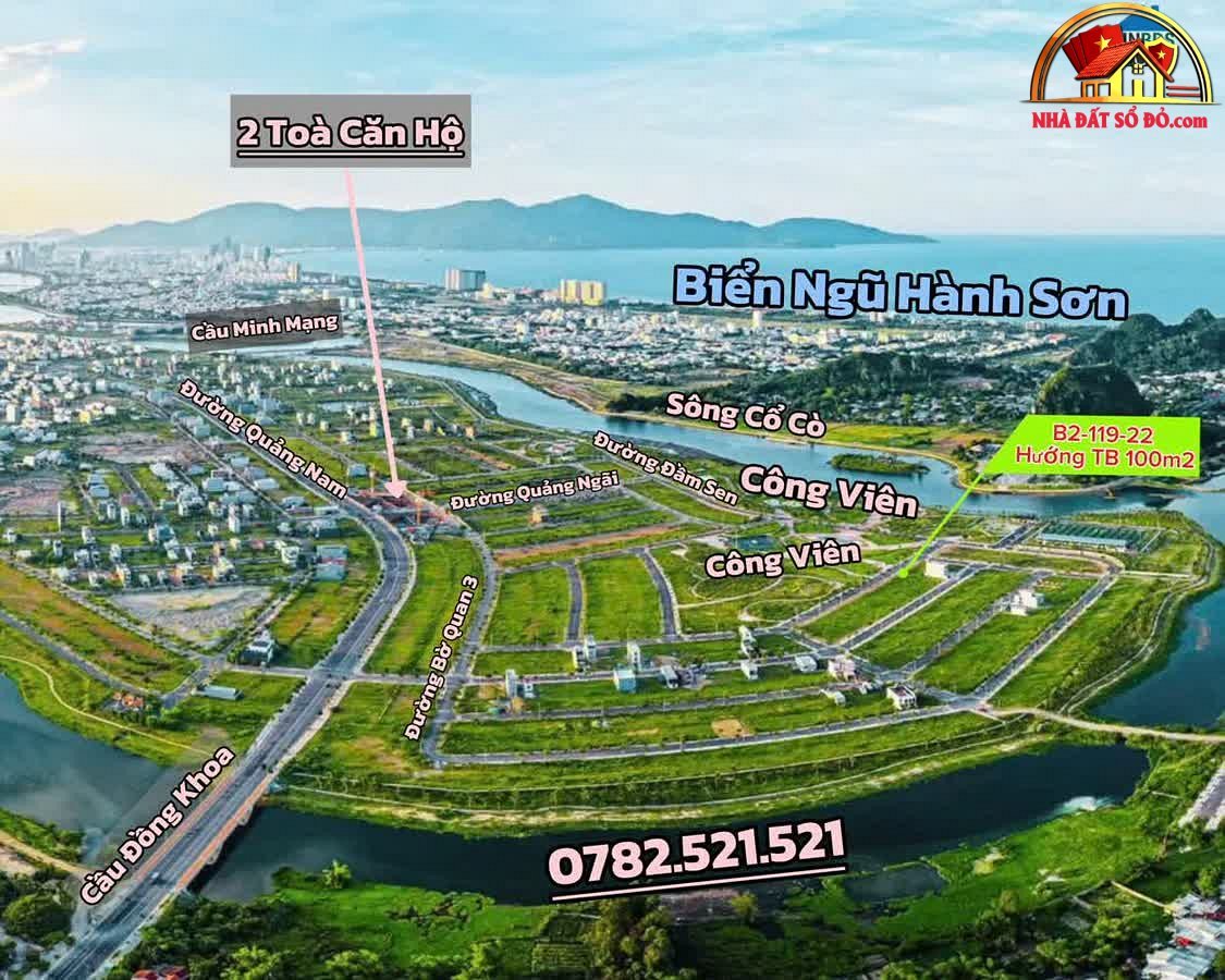 Bán lô đất đầm sen Nam Hòa Xuân, giá 5.625 tỷ – Đà Nẵng NHÀ ĐẤT BẤT ĐỘNG SẢN SỔ ĐỎ