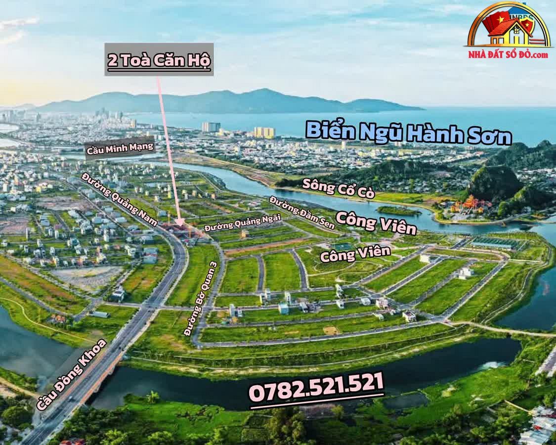 Ngôi nhà lý tưởng đối diện công viên – 300m² – 101 triệu/m² – Bán đất Đà Nẵng