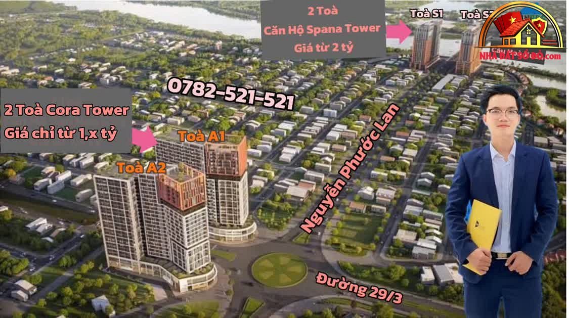 Căn hộ 2PN giá 4.8 tỷ, view sông, Cora Tower – Đà Nẵng – NHÀ ĐẤT BẤT ĐỘNG SẢN SỔ ĐỎ