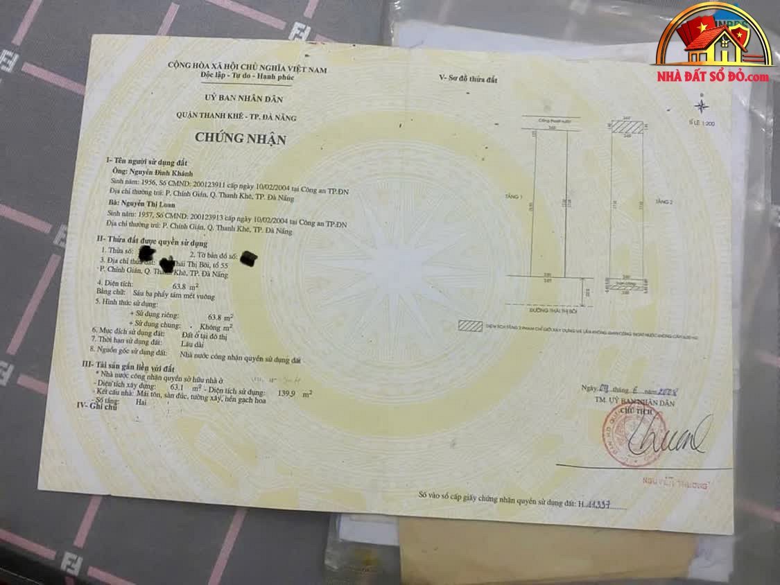 Nhà mặt phố 2 tầng kiên cố, gần chợ chỉ 7.5 tỷ – Thanh Khê – Đà Nẵng – NHÀ ĐẤT BẤT ĐỘNG SẢN SỔ ĐỎ