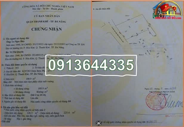 Nhà tặng đất Cù Chính Lan, phù hợp đầu tư – 189m² – 16 tỷ