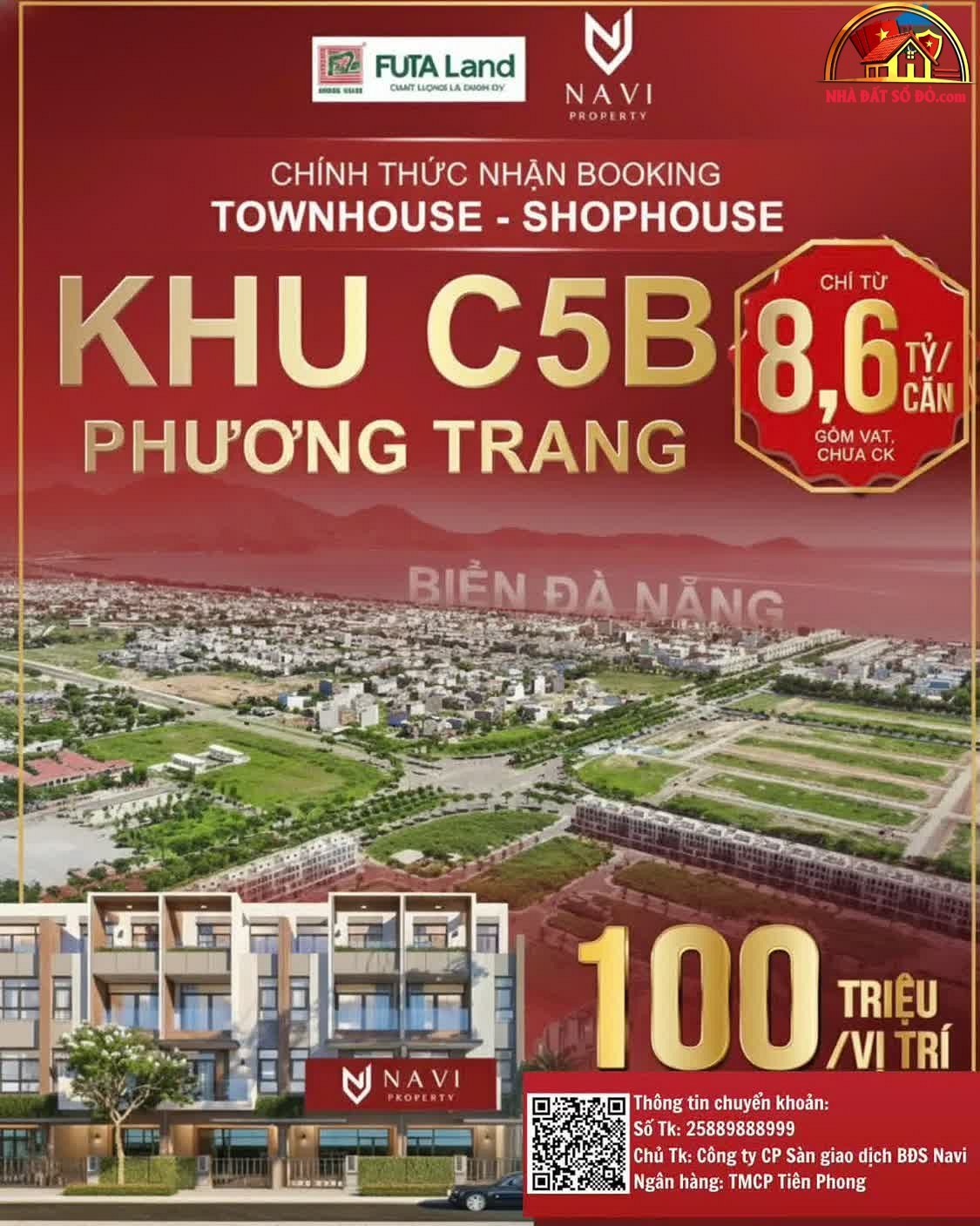 Căn nhà phố mặt tiền Hoàng Thị Loan – 8.6 tỷ – Đà Nẵng