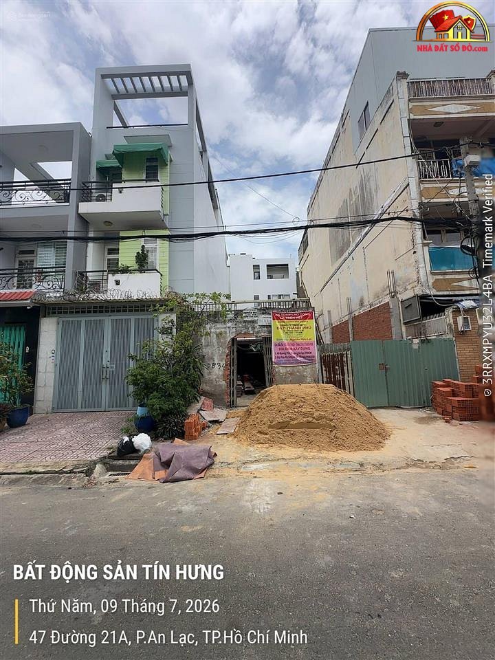 Mặt tiền đất 90m² trên đường Số 21A, Bình Trị Đông B – Giá 8.2 tỷ – Thương lượng