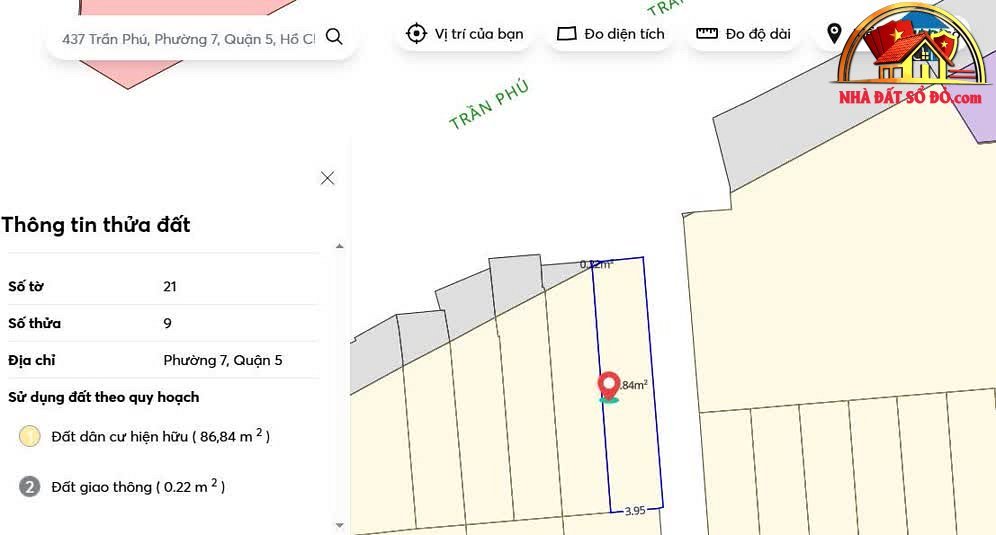 Nhà mặt tiền Trần Phú, 82m², giá 21 tỷ, cơ hội đầu tư hấp dẫn – bán nhà đất Hồ Chí Minh