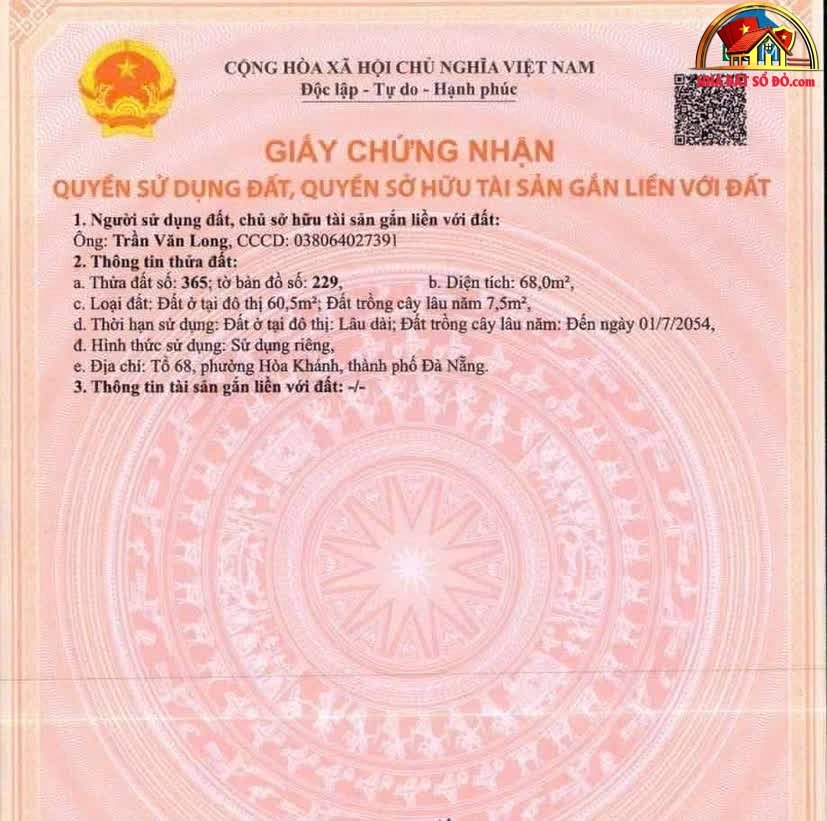 Bán đất 68m² giá 2.89 tỷ, kiệt sau nhà mặt tiền Nguyễn Như Hạnh – Đà Nẵng – NHÀ ĐẤT BẤT ĐỘNG SẢN SỔ ĐỎ
