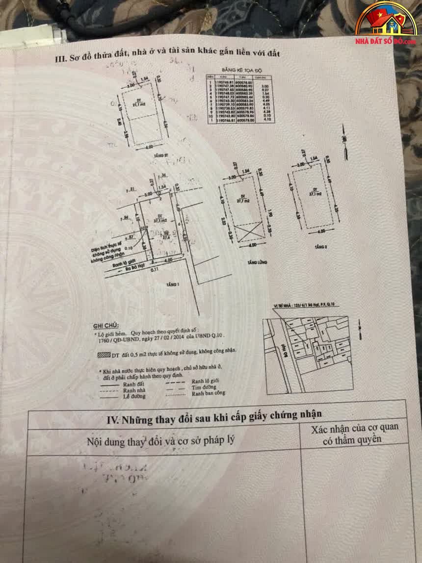 Bán nhà 3 tầng Bà Hạt, gần đường xe hơi – 37m² – 6.55 tỷ