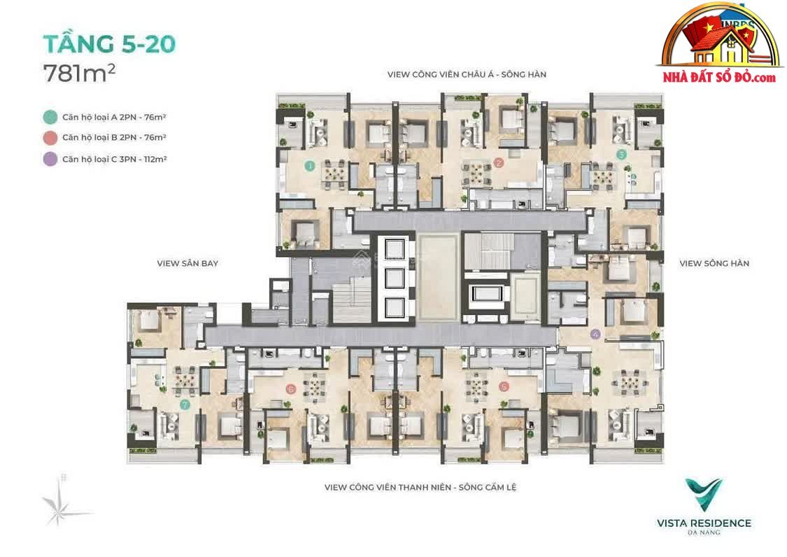 Căn hộ phố biển Vista Residence 3PN, chỉ từ 1,3 tỷ – Bán nhà đất Hải Châu Đà Nẵng – NHÀ ĐẤT BẤT ĐỘNG SẢN SỔ ĐỎ