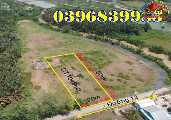 Bán đất mặt tiền đường 12 – Huyện Nhà Bè – Hồ Chí Minh – 9.5 tỷ, 1049 m²