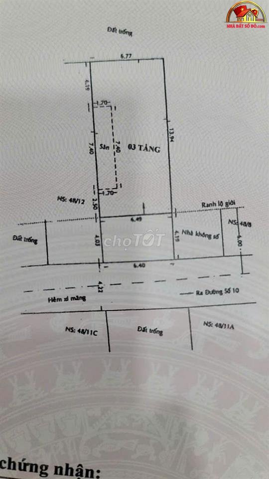Nhà 3 tầng gần chợ, cho thuê 40 triệu/tháng – 92m2 – 7.3 tỷ – NHÀ ĐẤT BẤT ĐỘNG SẢN SỔ ĐỎ