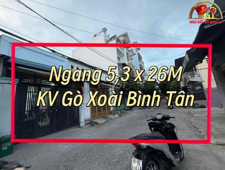 Bán nhà cấp 4 hẻm xe hơi Gò Xoài, 140m2 chỉ 6.99 tỷ – NHÀ ĐẤT BẤT ĐỘNG SẢN SỔ ĐỎ