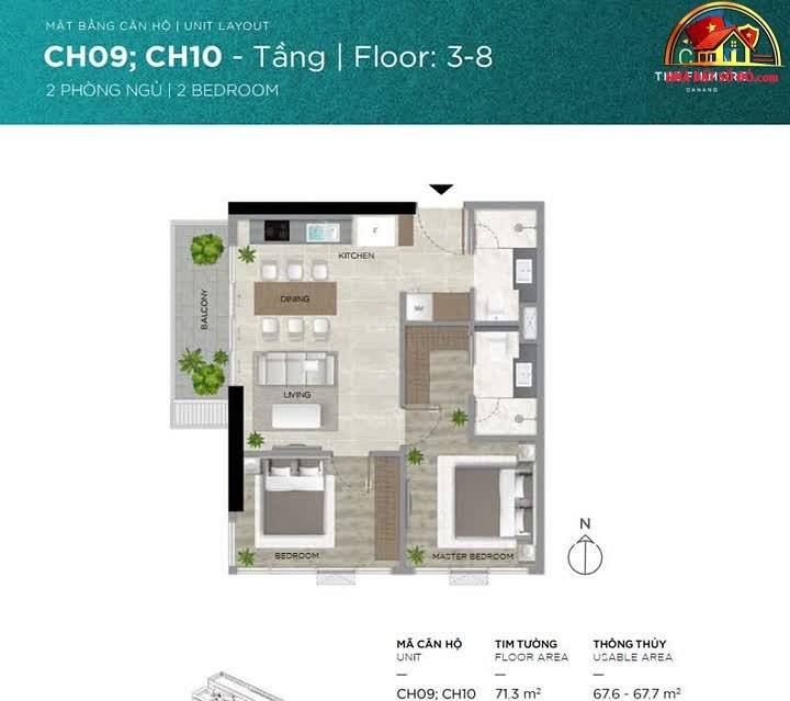 Căn hộ 2PN Filmore Đà Nẵng giá chỉ 8 tỷ, view sông Hàn – NHÀ ĐẤT BẤT ĐỘNG SẢN SỔ ĐỎ