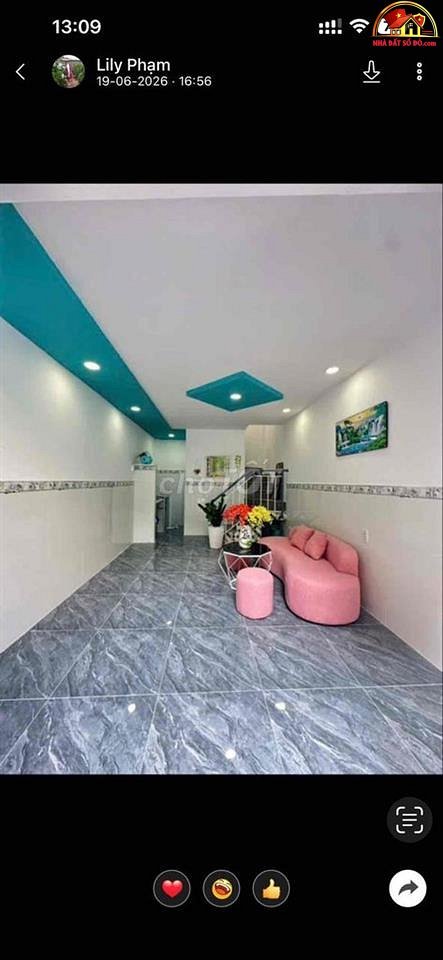 Nhà đất sổ đỏ Thạnh Lộc Quận 12 TP.HCM giá 950 triệu