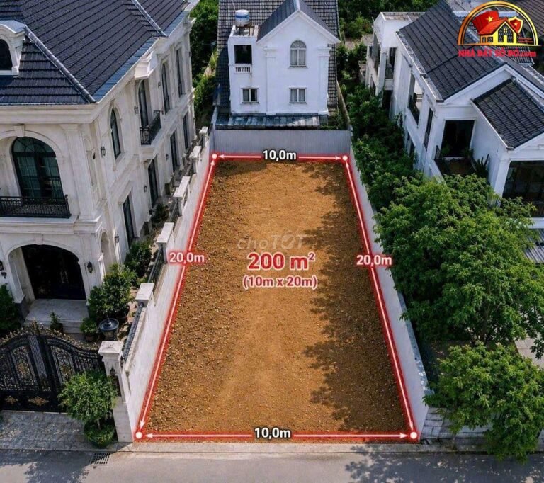 Nhà đất sổ đỏ Quận 12 TP.HCM – Đất xây biệt thự 200m2 giá 10.29 tỷ