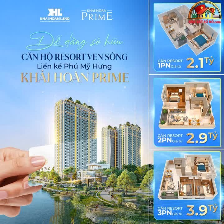 Bán căn hộ chung cư Khải Hoàn Prime Nhà Bè 2.1 tỷ, 46m²