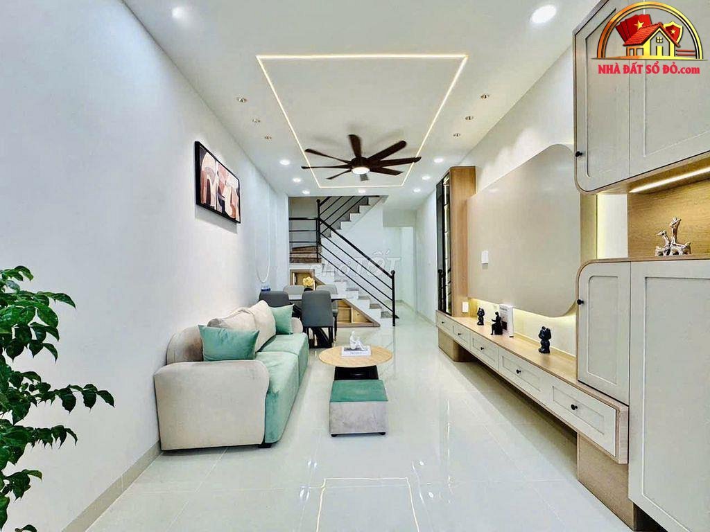 Nhà đất sổ đỏ Bình Thạnh 11 tỷ, 72m2, 4 phòng ngủ, hẻm thông an ninh