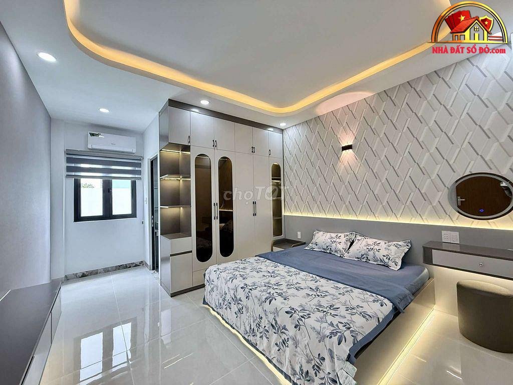 Nhà đất sổ đỏ Quận 12 TP.HCM – Nhà riêng 4PN thang máy hẻm rộng 10m