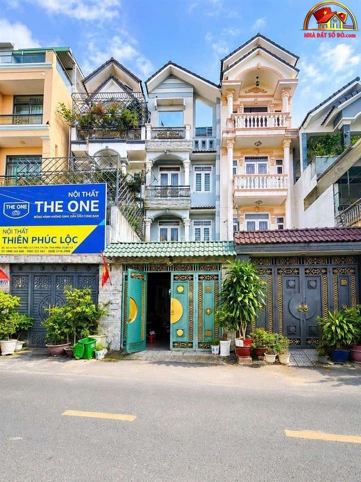 Nhà đất sổ đỏ Tân Thới Hiệp Quận 12 TP.HCM – Nhà phố mặt tiền 77m2 giá 7,49 tỷ