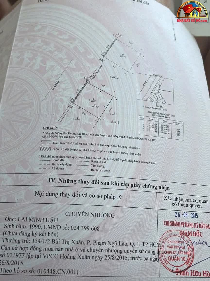 Bán nhà mặt phố 3/2 Phường 11 Quận 10 TP.HCM giá 18 tỷ