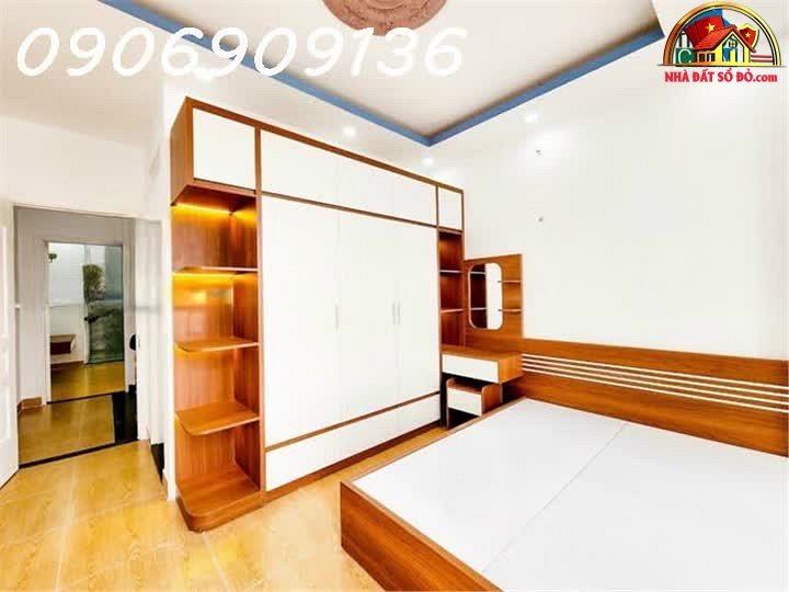 Nhà đất sổ đỏ Nhà Bè 6.2 tỷ, 4 tầng mới, hẻm xe hơi, đầy đủ nội thất