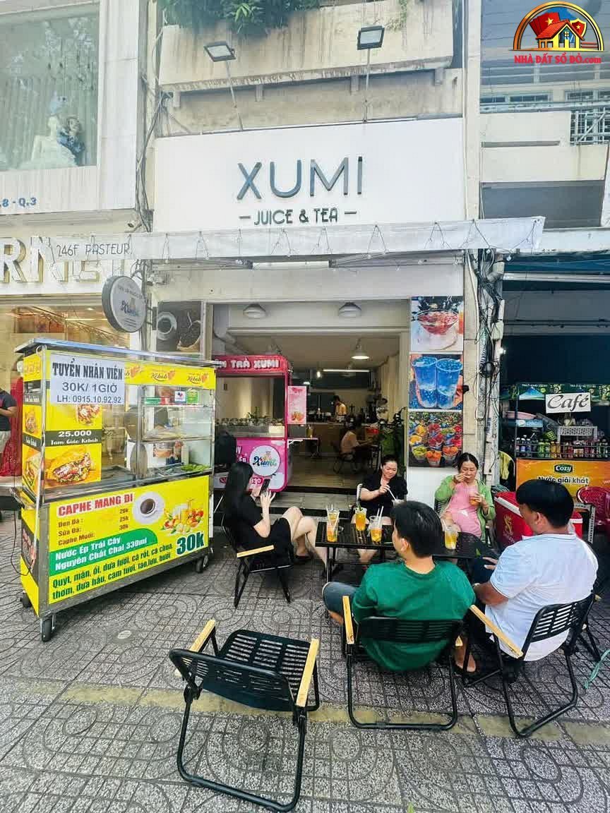Sang nhượng mặt bằng tại Pasteur Quận 3 Hồ Chí Minh, diện tích 60 m²