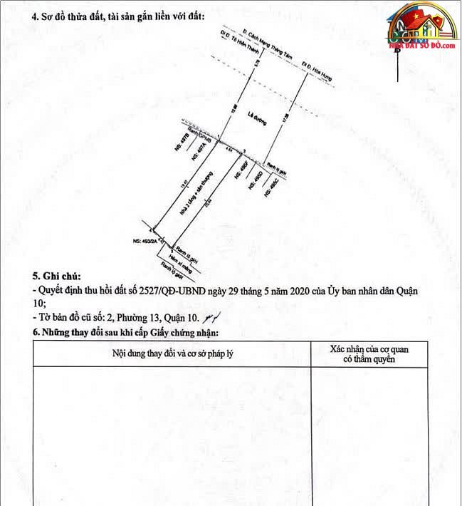 Nhà đất sổ đỏ Quận 10 TP.HCM – Bán nhà mặt tiền 497 Cmt8 giá 35 tỷ