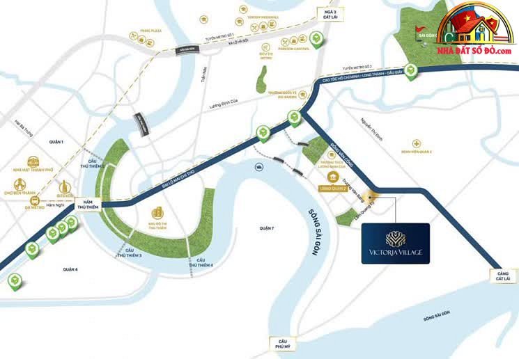 Nhà đất sổ đỏ biệt thự góc 2 mặt tiền tại Victoria Village, Quận 2