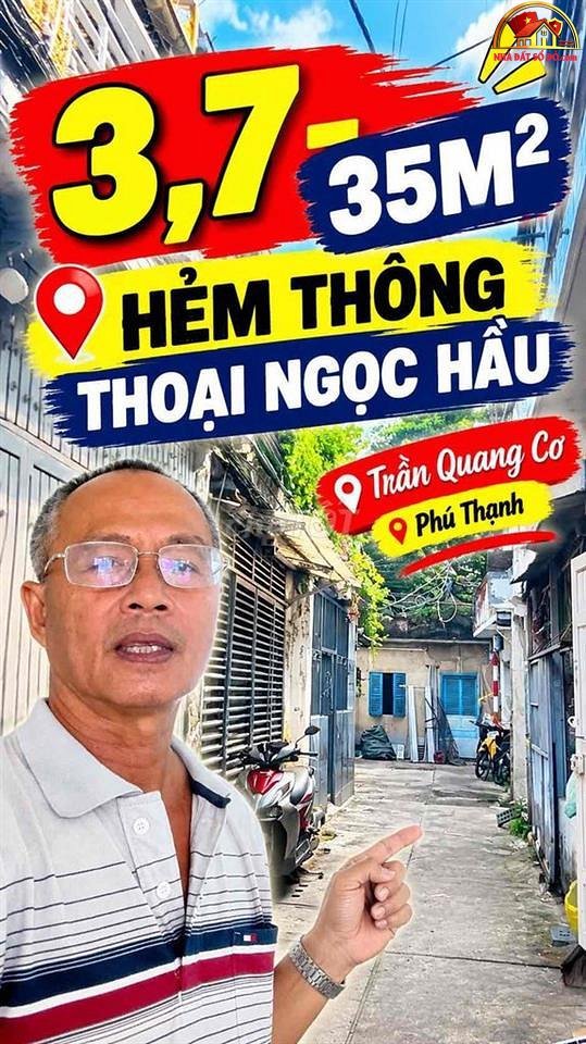Nhà đất sổ đỏ 2 phòng ngủ tại Hẻm 33 Trần Quang Cơ, Tân Phú