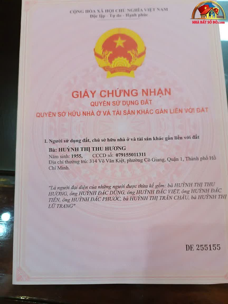 Nhà đất sổ đỏ bán nhà mặt phố 470 Nguyễn Tất Thành Quận 4 TP.HCM