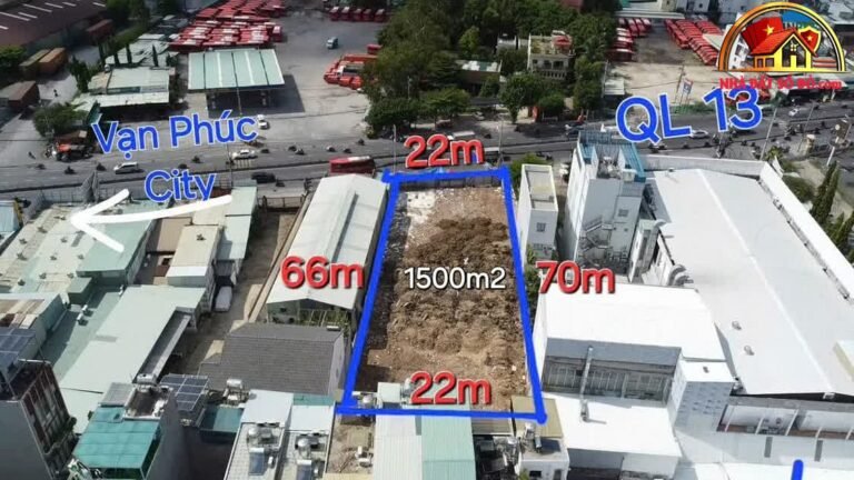 Bán đất thổ cư sổ đỏ TP.HCM mặt tiền Quốc Lộ 13, Thủ Đức