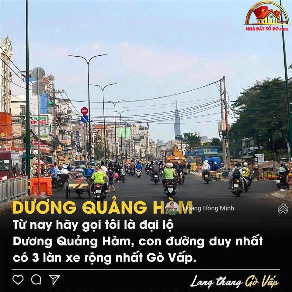 Nhà đất sổ đỏ mặt tiền Dương Quảng Hàm Quận Gò Vấp