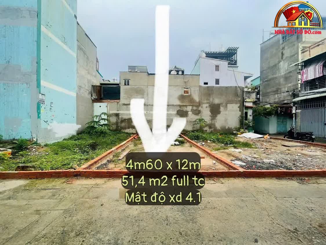 Bán đất thổ cư Quận 12, Hồ Chí Minh giá 4.5 tỷ diện tích 52 m²