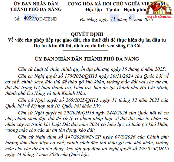 Tháo gỡ pháp lý cho 4 dự án bất động sản lớn Đà Nẵng - Review Nhà Phố - Mua bán nhà phố - Reviewnhapho.com