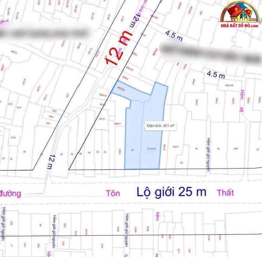 Bán nhà mặt phố Tôn Thất Thuyết, Quận 4 – Diện tích 459 m², giá 126 tỷ – Cơ hội đầu tư
