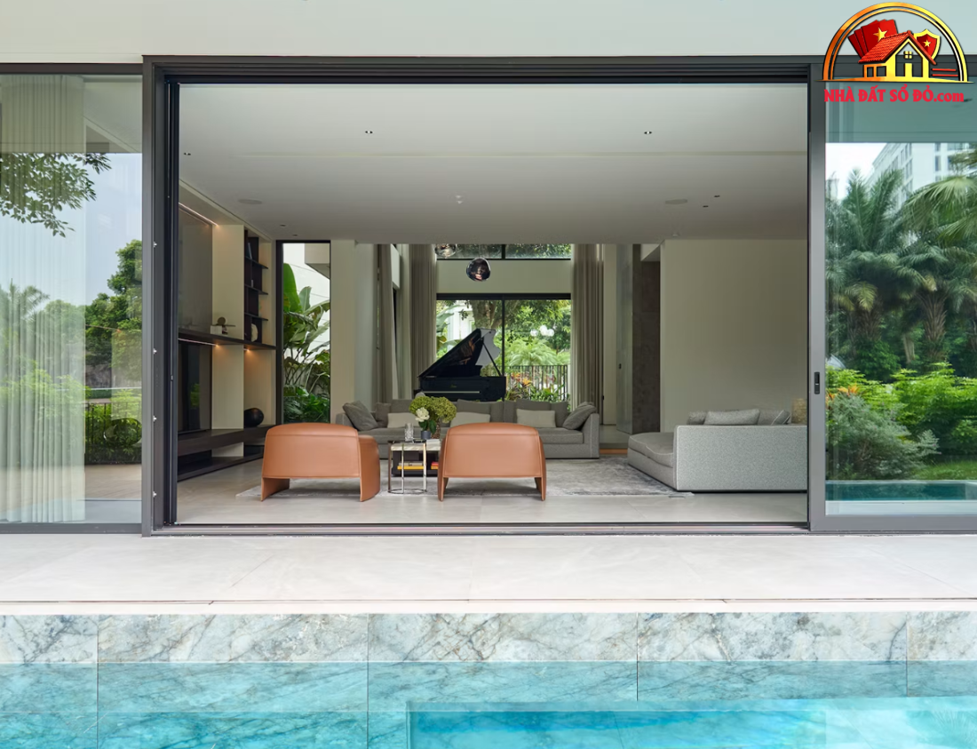 Biệt thự ven sông tại Hà Nội: Không gian sống nghỉ dưỡng cạnh hồ bơi vô cực- Ảnh 12.